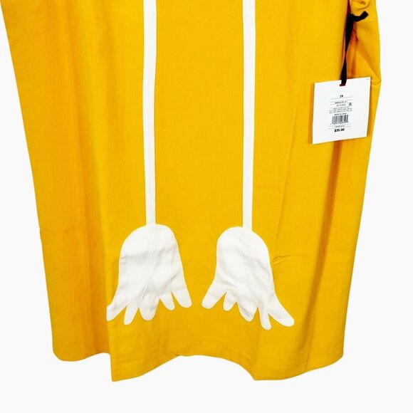 Victoria Beckham x Target 2X Marigold Tulip Appliqué Mod Shift Dress Yellow - Picture 6 of 12